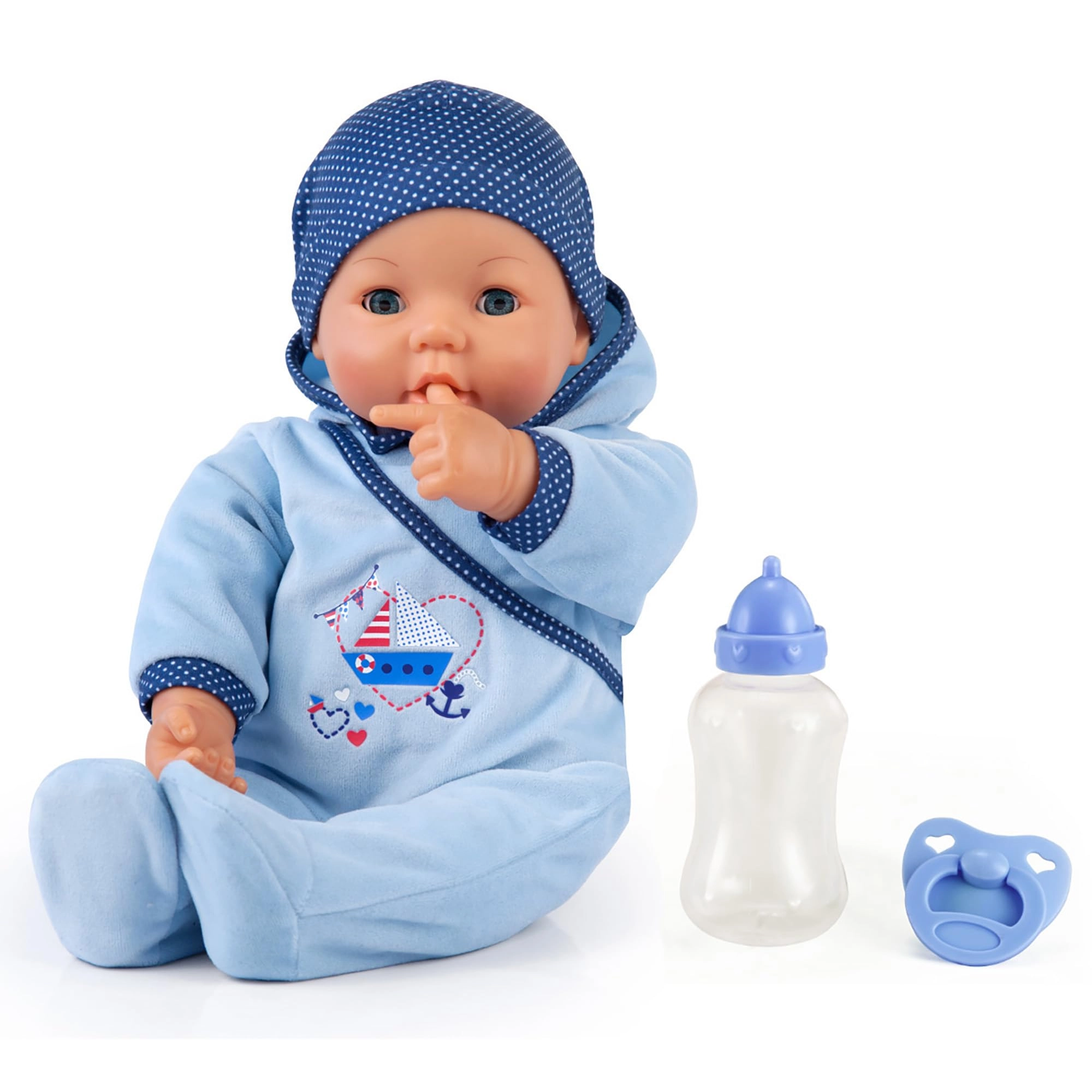 Bayer Design Hello Baby Doll - 46 cm Blue