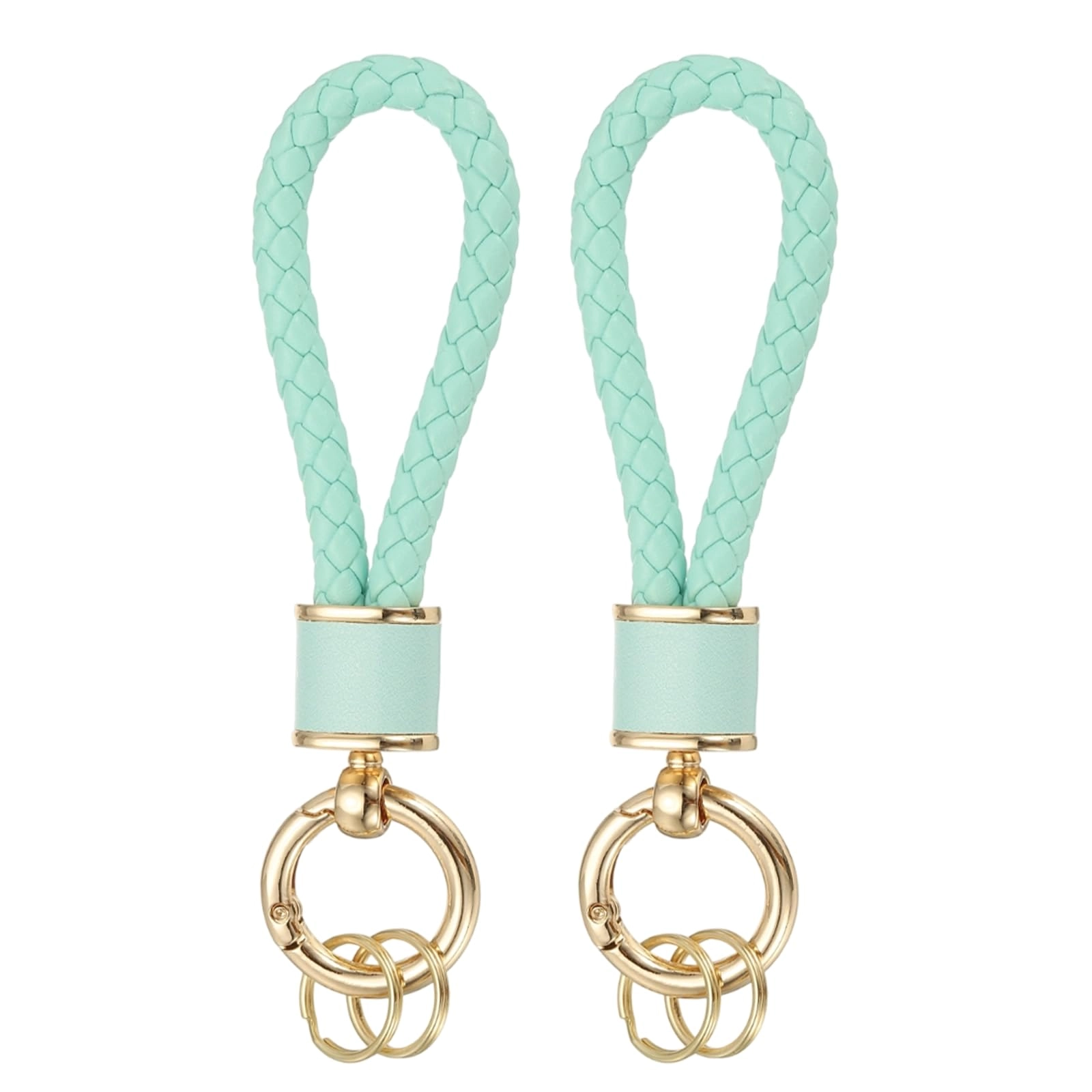 Braided Leather Keychain - Animal