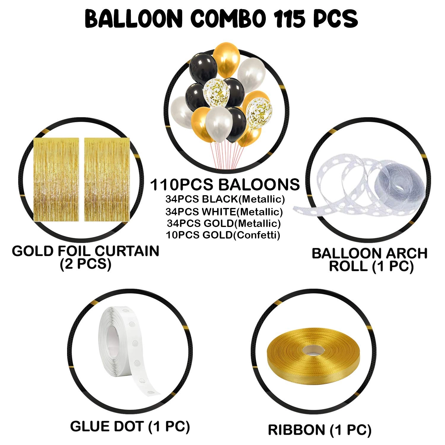 Balloons Arch Garland - Set Of 113 Wedding Birthday Party