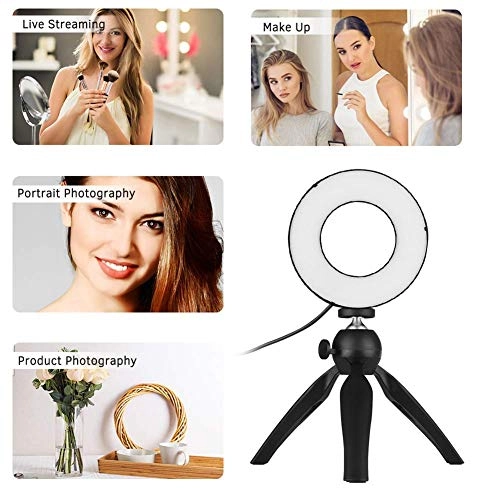 Ring Light LED - 6" Tripod 3 Light Modes