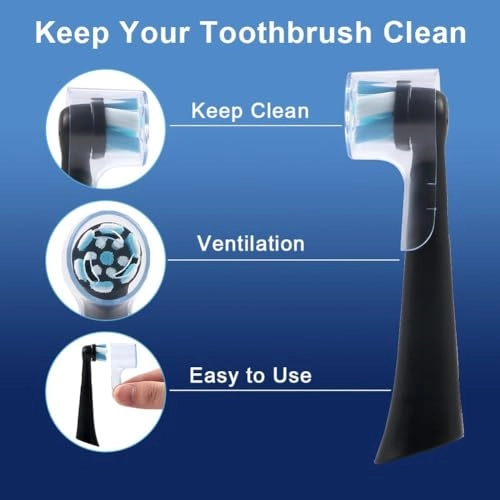 Replacement Toothbrush Heads Dustproof Cover - 12 piece(s) Oral B iO Series Multi-Coloured