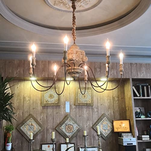 American vintage candle chandelier