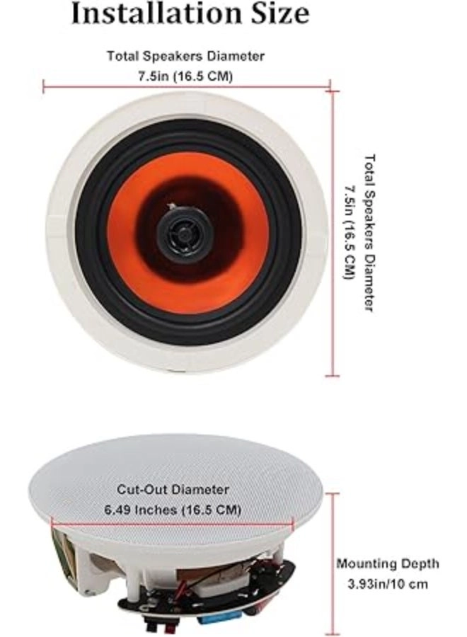 Ceiling Bluetooth Speakers - 300 Watts