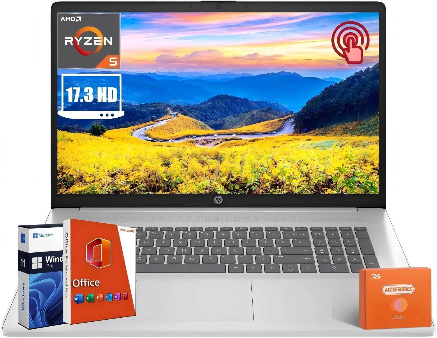 17.3 Touchscreen Laptop - 17.3'' 2 TB 64GB Ryzen 5 7530U