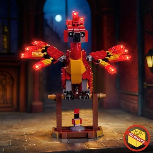 Fawkes Dumbledore's Phoenix - LED Light Set Compatible with 76448