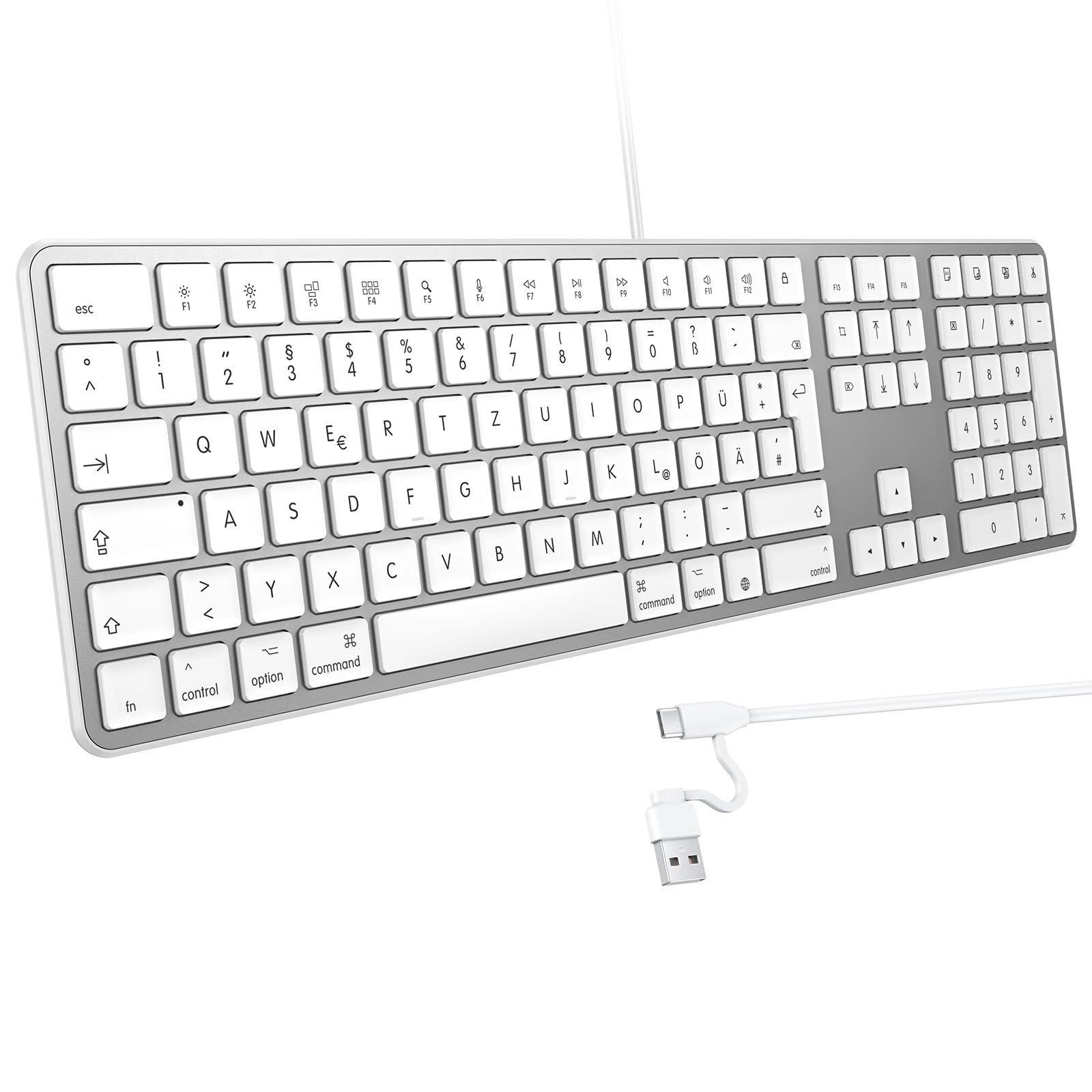 Omoton Mac Wired Keyboard - DE Wired