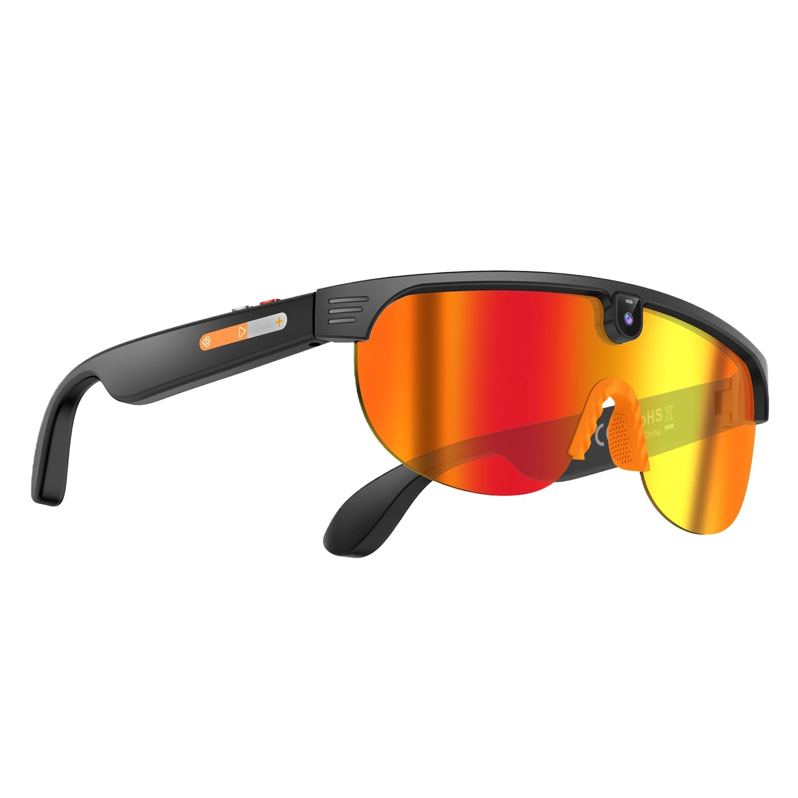 Générique AI Smart Cycling Glasses - Orange HD
