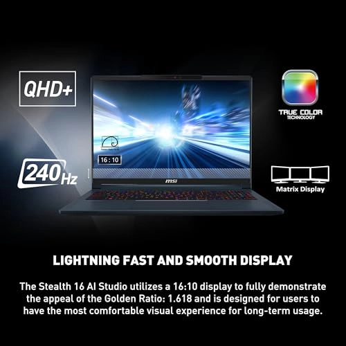 Stealth 16 AI Studio STEALTH16A1036 - 16'' Core Ultra 9-185H 64GB DDR5 1TB NVMe SSD