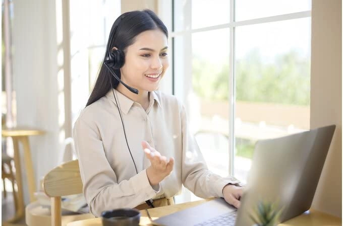 USB Mono Wired Headset