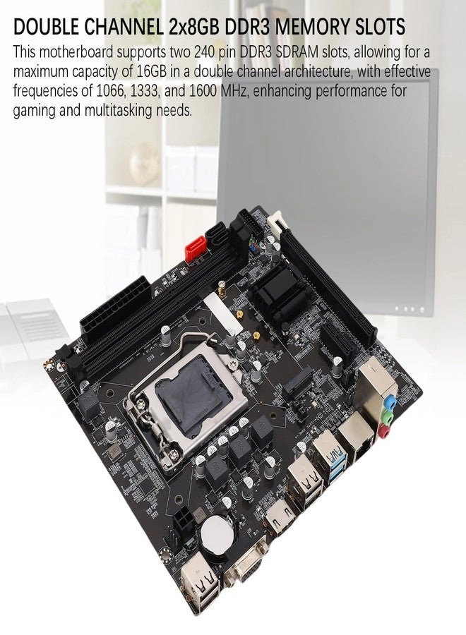B75 LGA1155 - Micro ATX 2 * 8GB DDR3 PCIe 3.0