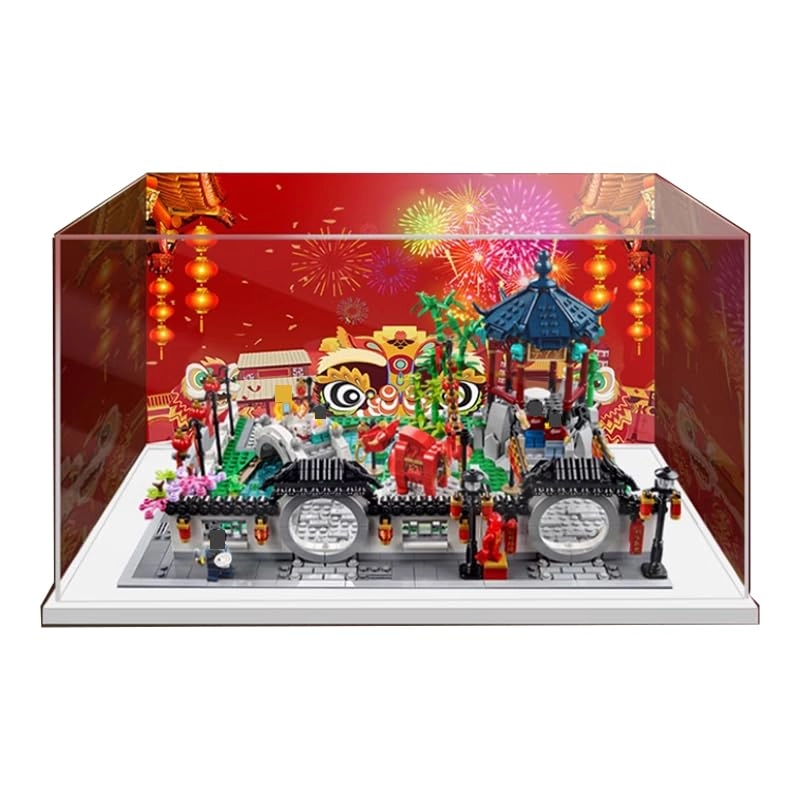 HCAEIOFJ Display Case (80107) - Clear Acrylic 16.53x11.02x9.44in