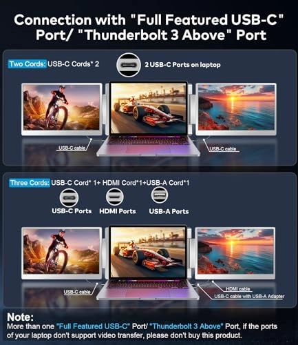 Triple Portable Monitor - S20 15.4 Inches 1920x1080