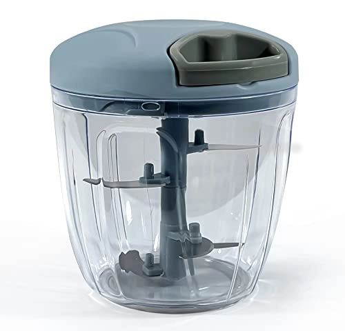 Manual Food Chopper & Processor - 900ml 5 Blades