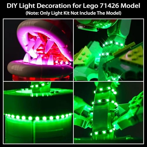 LED Lighting Kit for LEGO Piranha Plant 71426 - Plastic