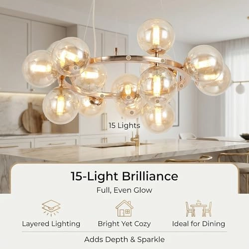 Bubble Glass Pendant Chandelier