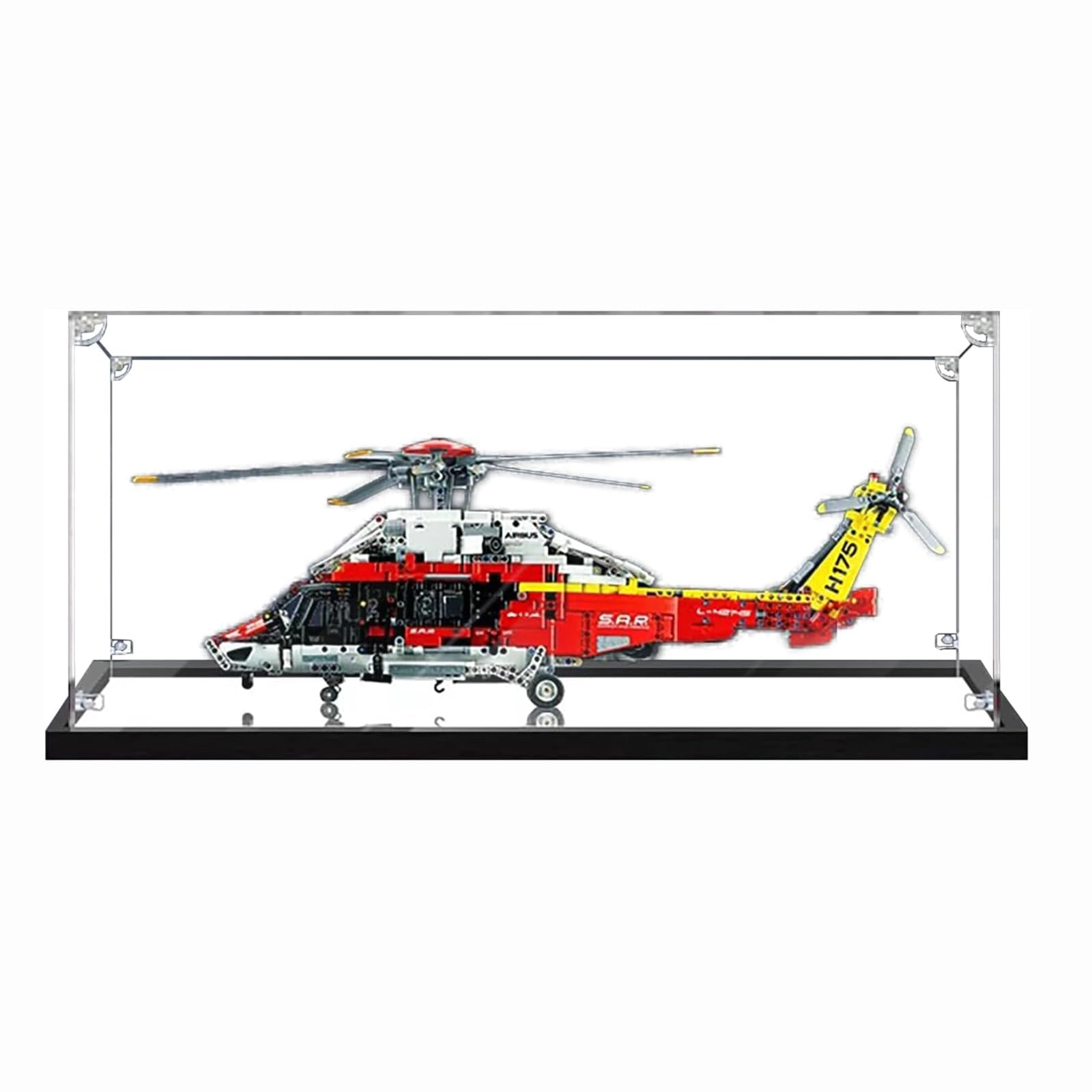 Acrylic Display Case - 75 x 55 x 30 cm for 42145 Rescue Helicopter