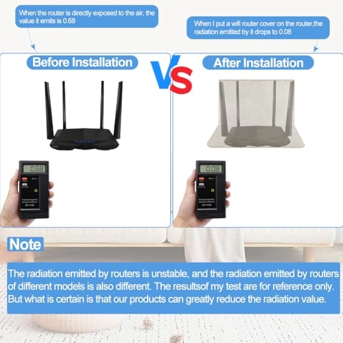 WiFi Router Cover - 14x16 Inches Copper Nickel Fabric