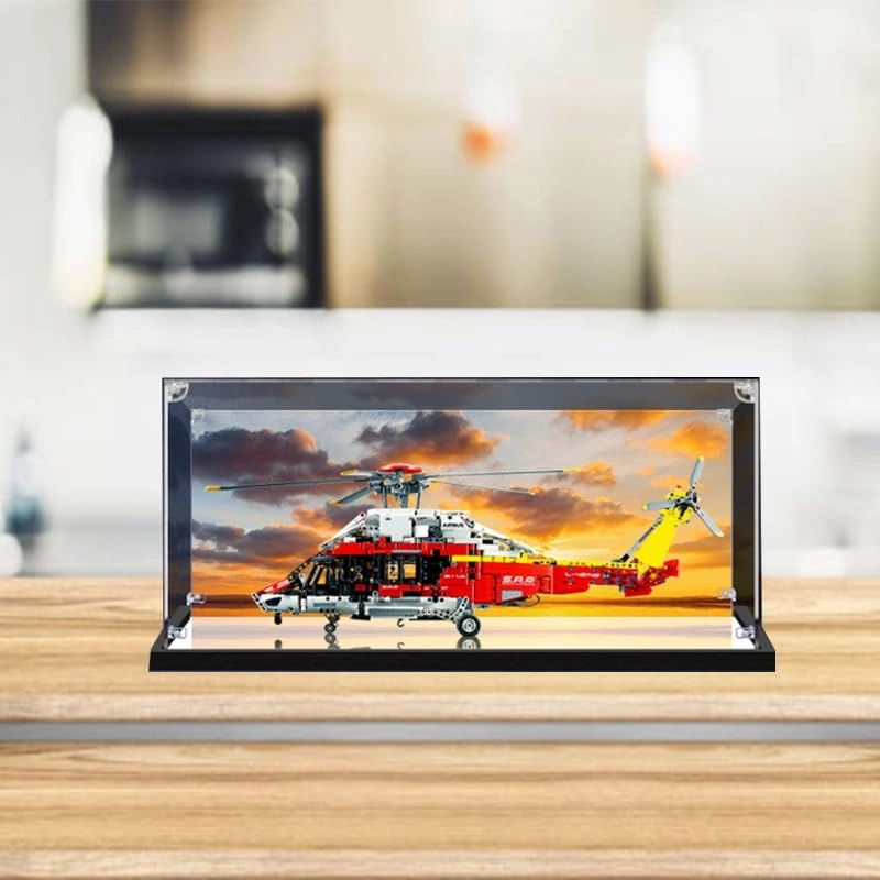 Acrylic Display Case - Compatible with 42145 Black Bottom Transparent