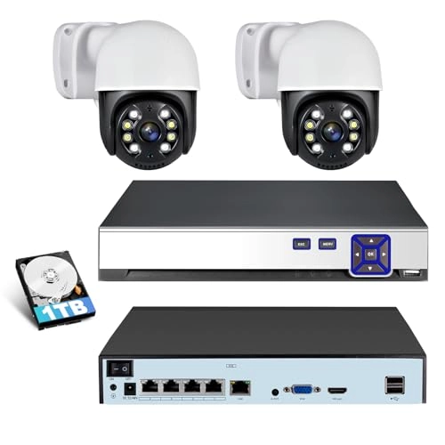 4K Outdoor Surveillance Camera Set - 4 channels