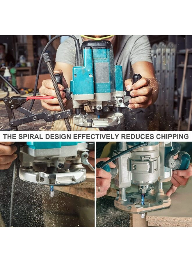 Downcut Spiral Flush Trim Router Bit - 1/4 Inch Shank