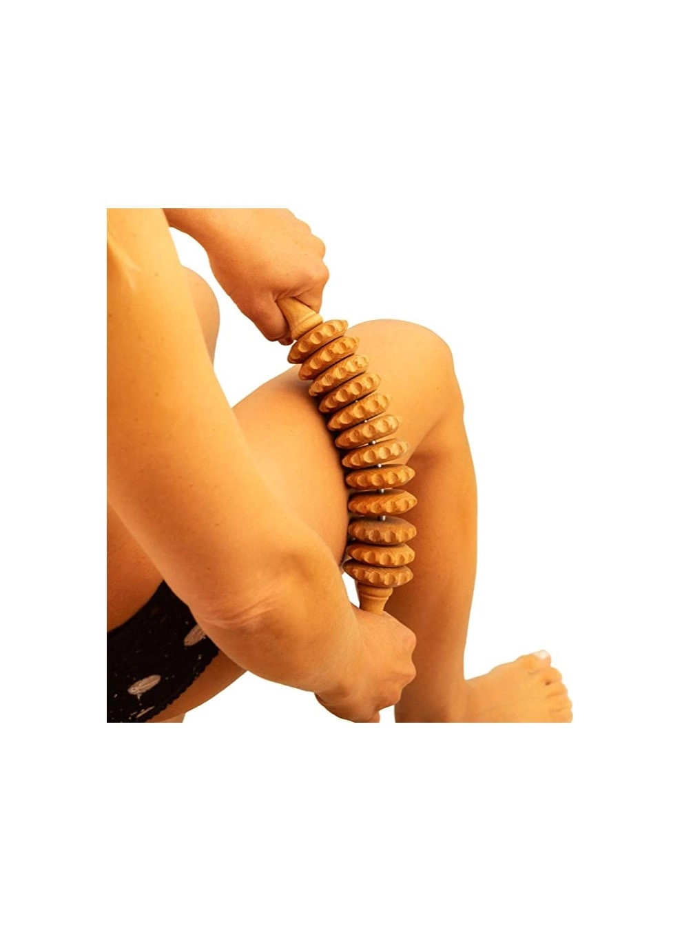 Wood Massage Stick Roller - Cellulite Lymphatic Drainage Deep Tissue