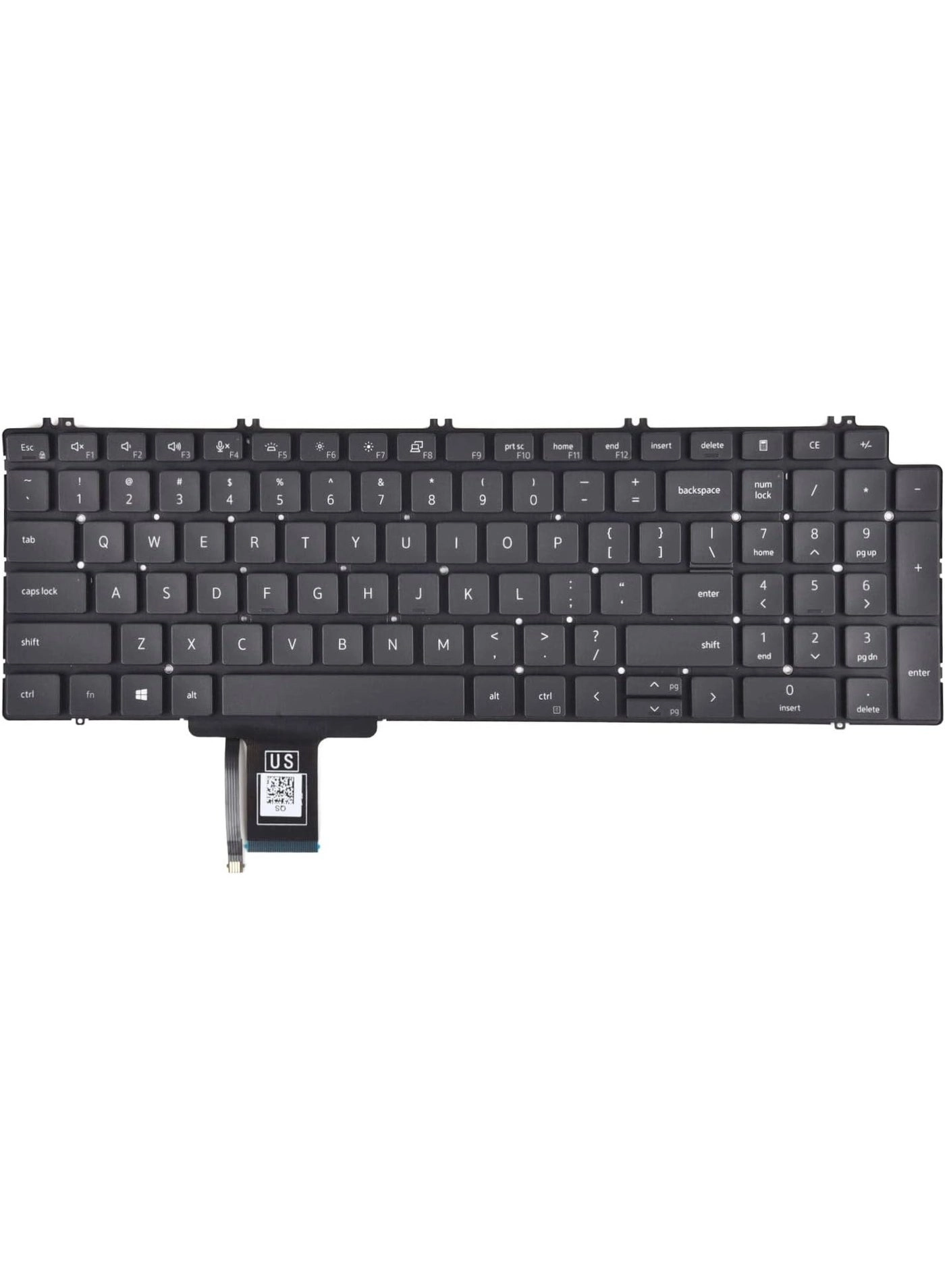 Terabyte Replacement Keyboard - 7750 7550 7760 7560 Series Backlit US Layout