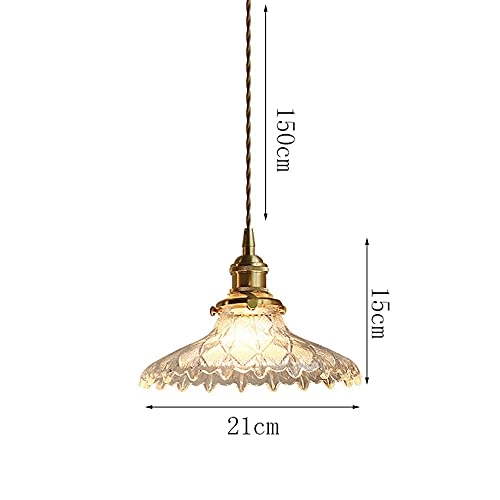 Flower Glass Pendant Light - Vintage E27/E26