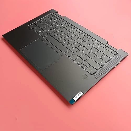 Upper Case Palmrest Backlit Keyboard Touchpad Assembly - Lenovo Yoga 7 14ITL5 Grey