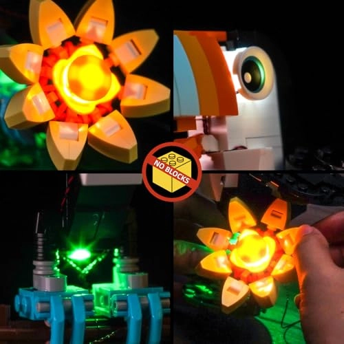 LED Light Set - Compatible with 31173 Tropical Toucan USB & Battery Powered