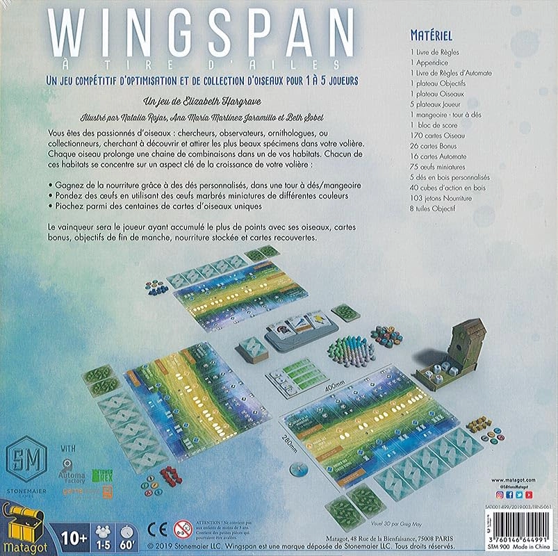 Wingspan - Base + Decaps (French)