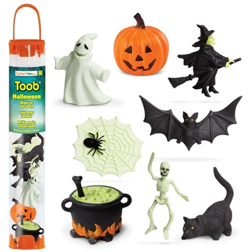 Safari Ltd GlowintheDark Halloween Toob - Ages 3 8 figurines