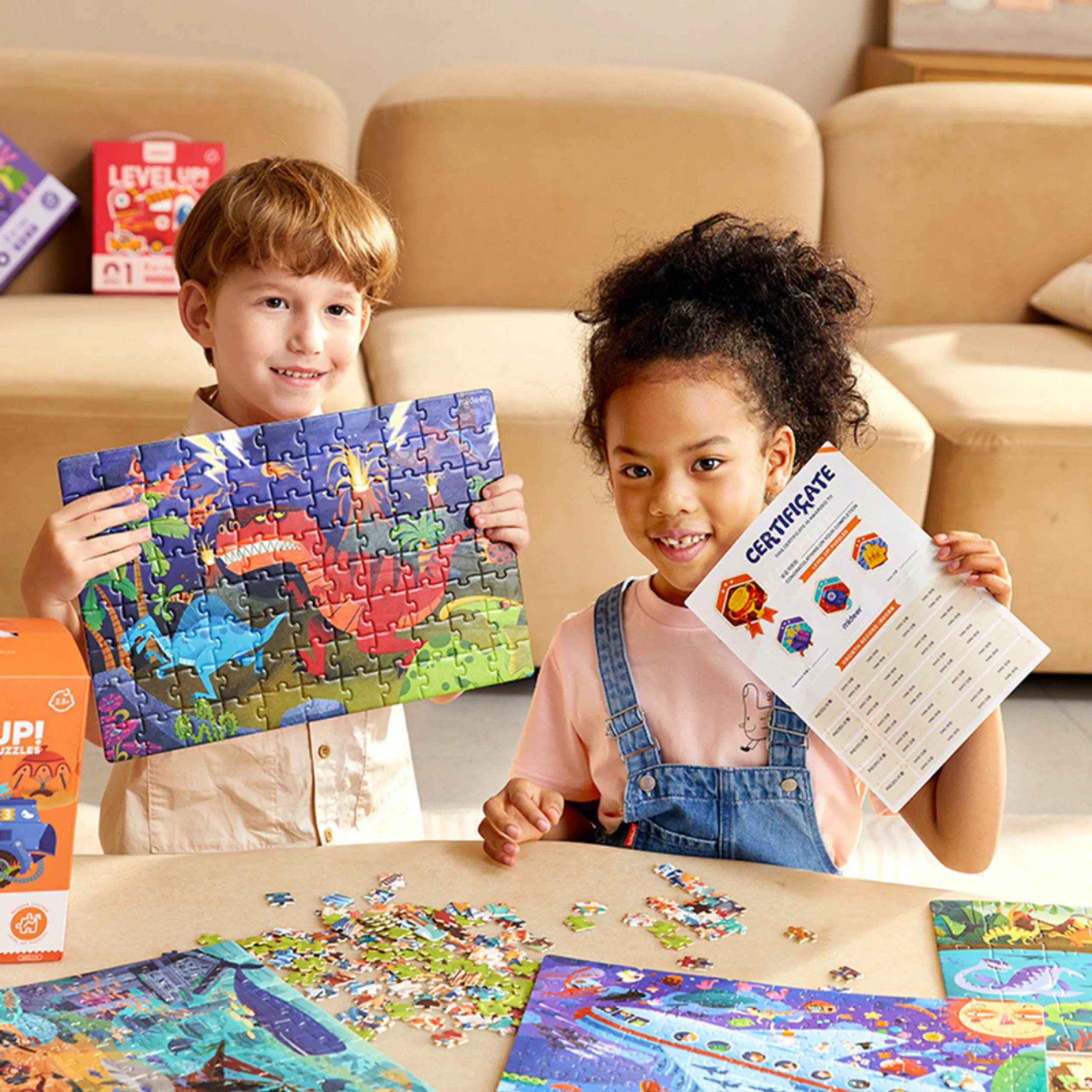 3-in-1 Level Up Puzzle Dinosaur Engineering - 2.5 years+ 37 pieces