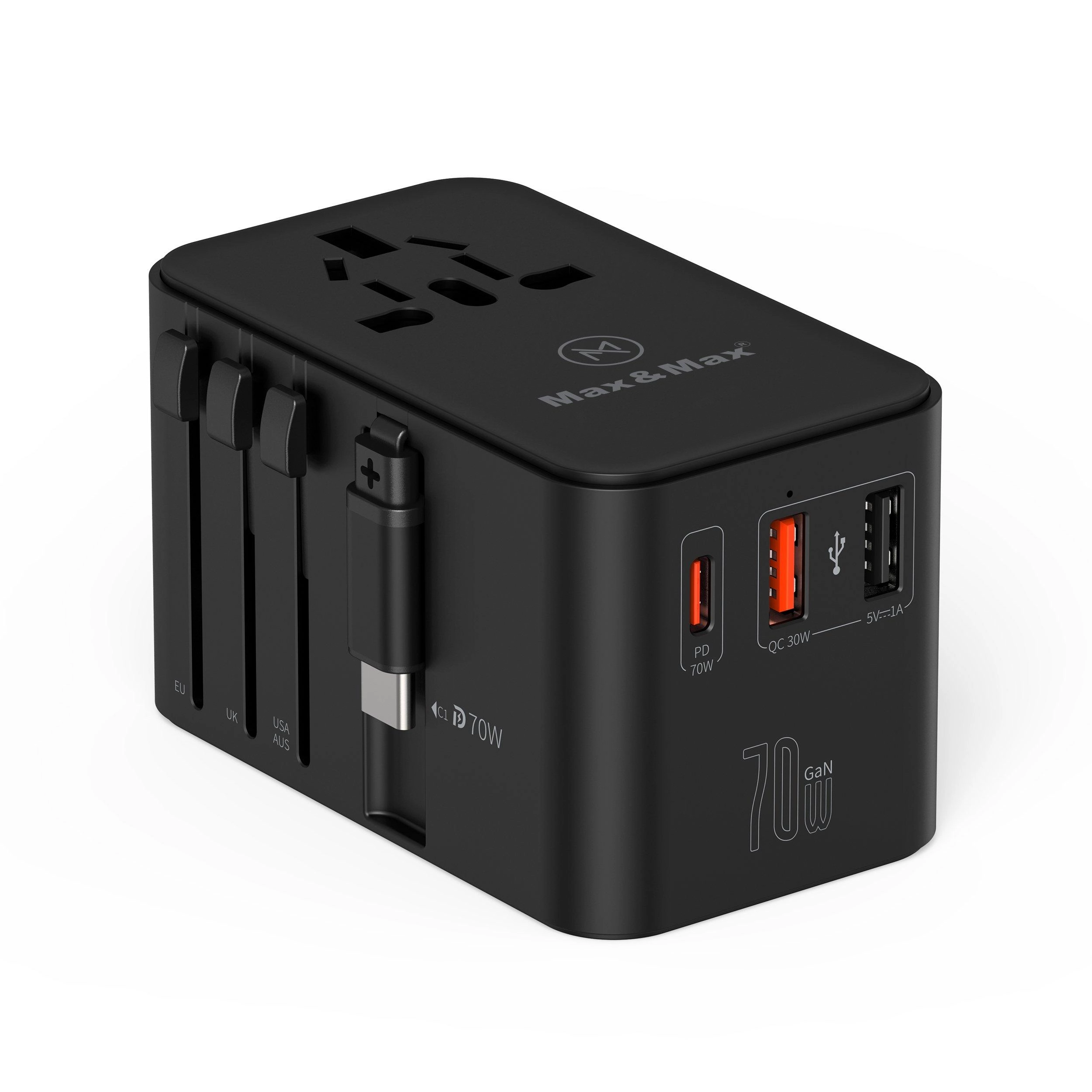 Max & Max GaN 70W Universal Travel Adapter