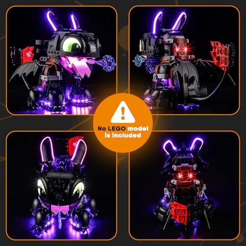 Light Set for LEGO 10375 Dragons: Krokmou - Plastic 1