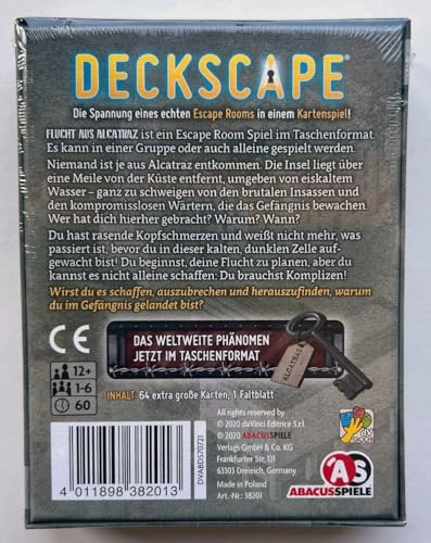 Deckscape - Escape from Alcatraz - Card Game (German)