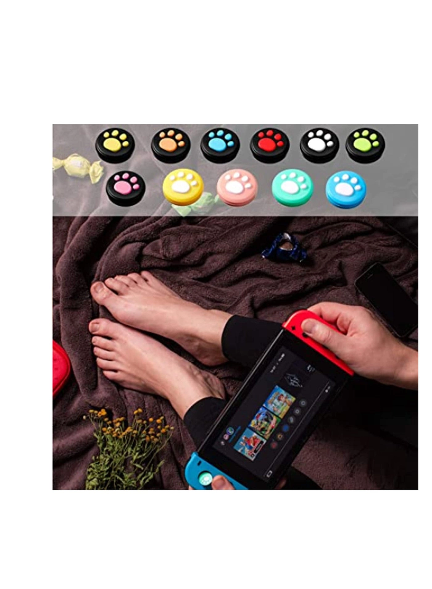 Silicone Thumb Grip Caps - Switch Switch Lite and Joy-Con Controller