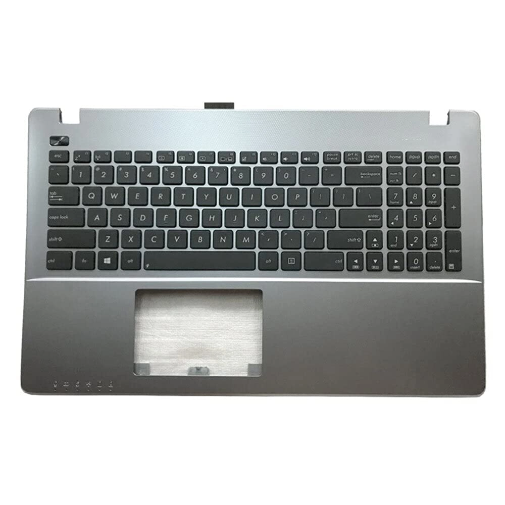 fqparts Laptop Upper Case Cover C Shell & Keyboard - black US English Layout