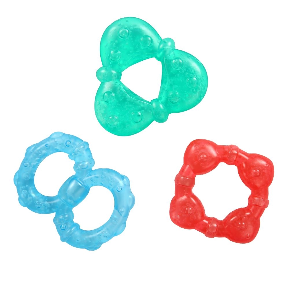 Bright Starts Stay Cool Teethers - 3-Pack BPA-free Multi-Texture