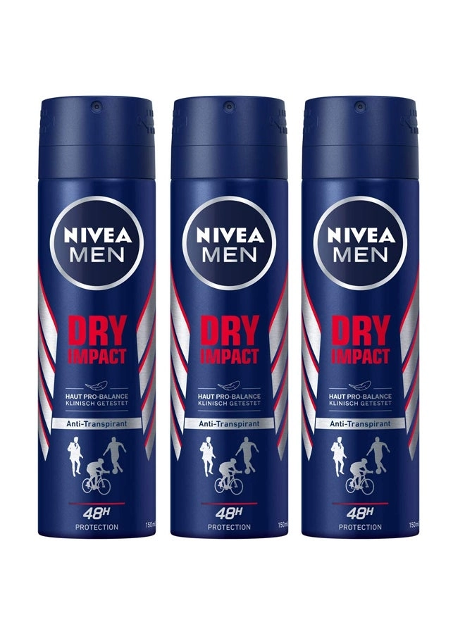 Dry Impact Deodrant - 150x3 ml 3 piece(s)