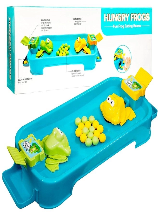 BLOOM PLEX Hungry Frogs Eating Beans - Large Size 2 Player 16 Beads