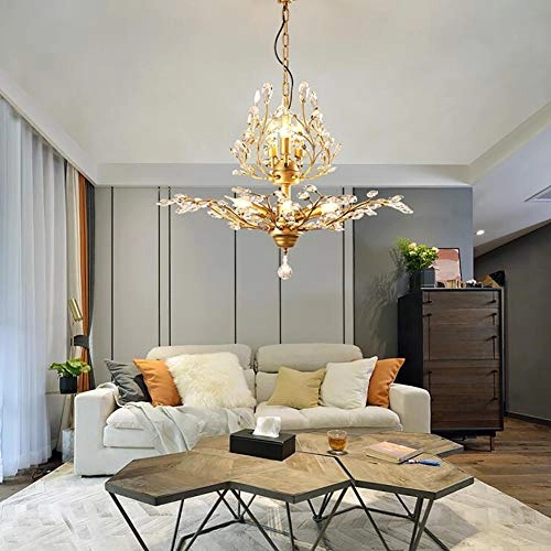 American Rustic Living Room Chandelier - 50cm