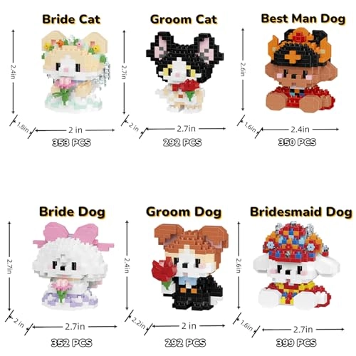 Cat & Dog Roleplay Micro Set - 6 Pack (7285-7296,7297-7308)