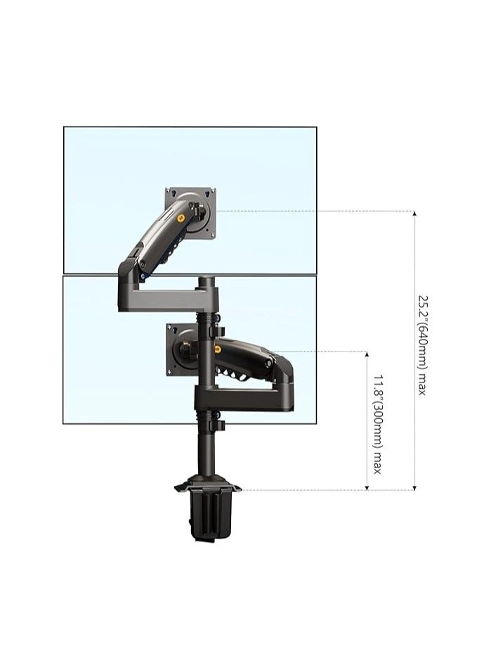 H180 - Dual Arm 27 in 75x75mm 100x100mm