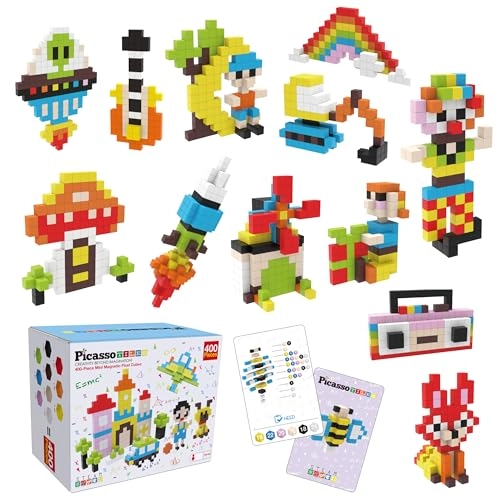 Pixel Magnetic Puzzle Cube STEM - 6 years and up 400 pieces