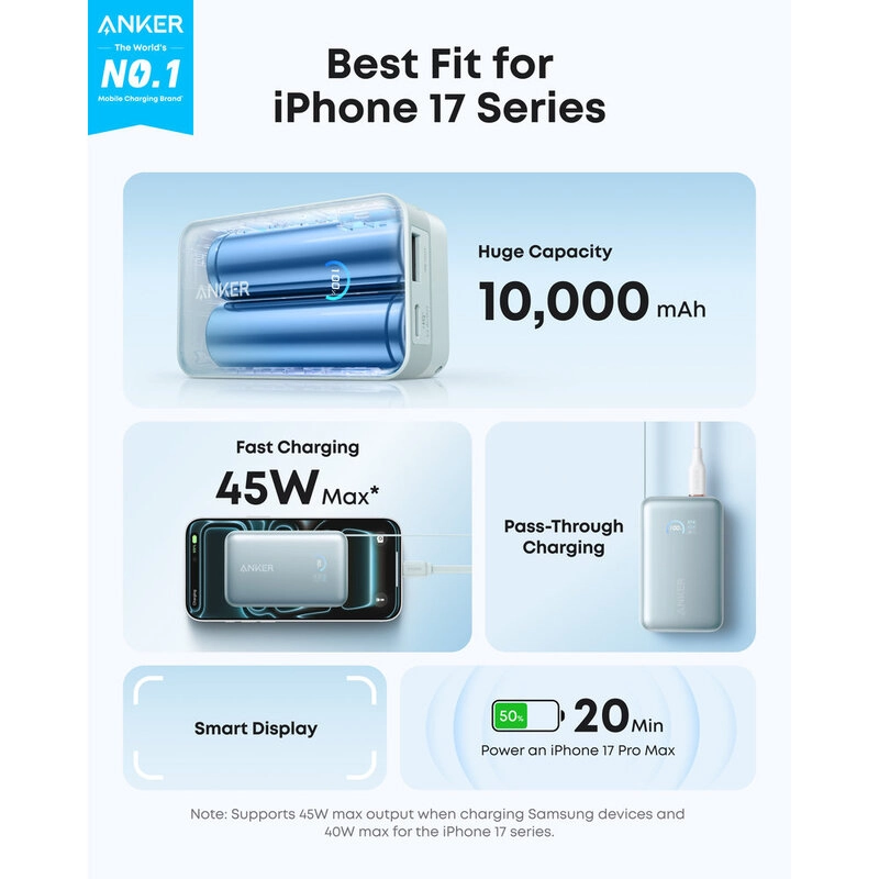 A1638 - 10,000mAh 45W Fast charging