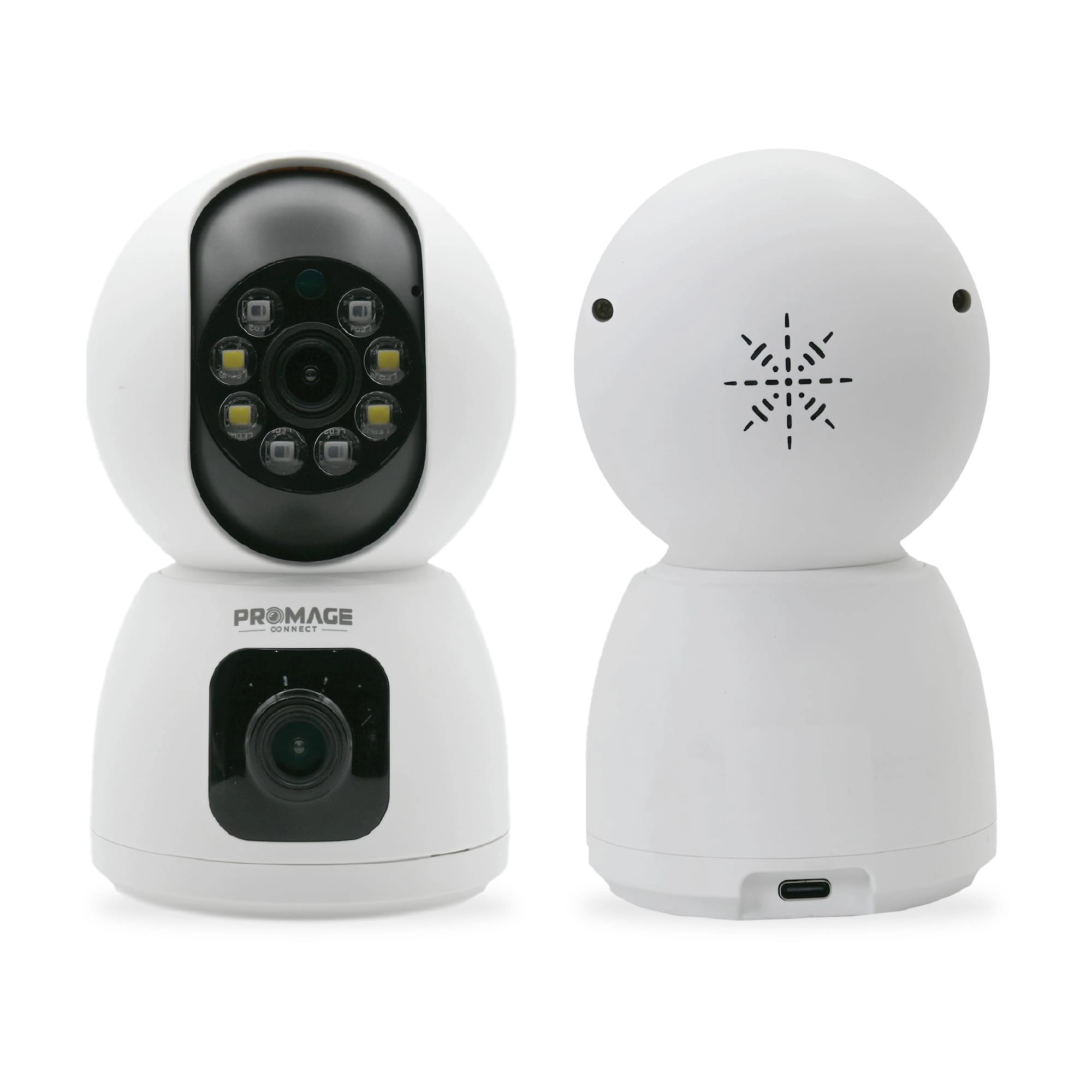 PROMAGE 3MP Dual Lens Pan/Tilt Security Camera