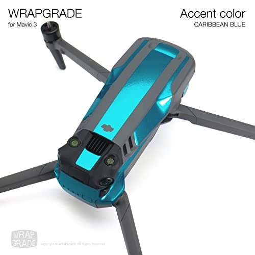Partial Skin Stickers - for Mavic 3 / Mavic 3 Classic Caribbean Blue