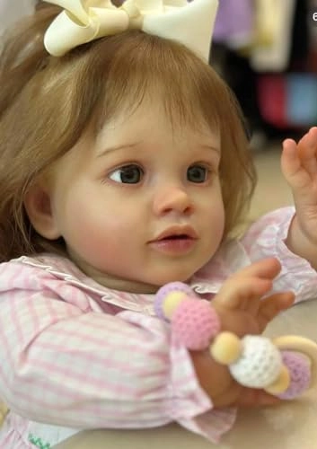 Pippa Reborn Baby Doll - 26 inch Cotton Vinyl Hand-rooted Curly Hair Ages 3+