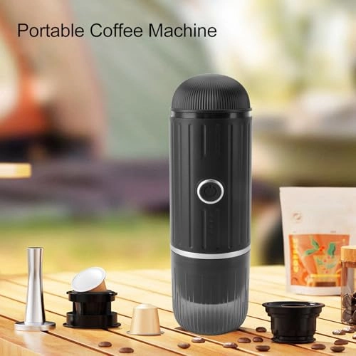 Portable Coffee Machine - 80ml capsule or powder
