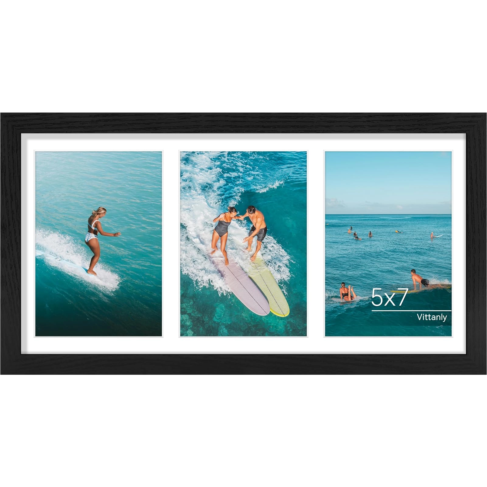 vittanly Collage Picture Frame - 8x16 3Pcs 5x7